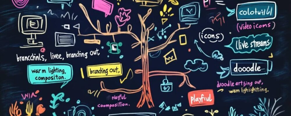 AI video creation process illustration