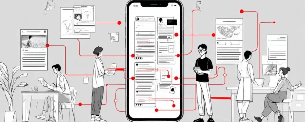 5 Creator working with AI to develop social content