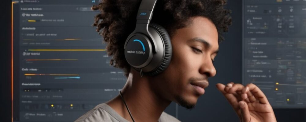  Audio engineer adjusting settings for clean vocal separation