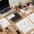Creative logo ideas and sketches on a designer’s desk for brand inspiration