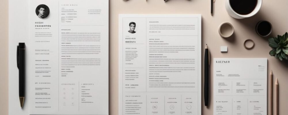 HR manager reviewing a professional resume design