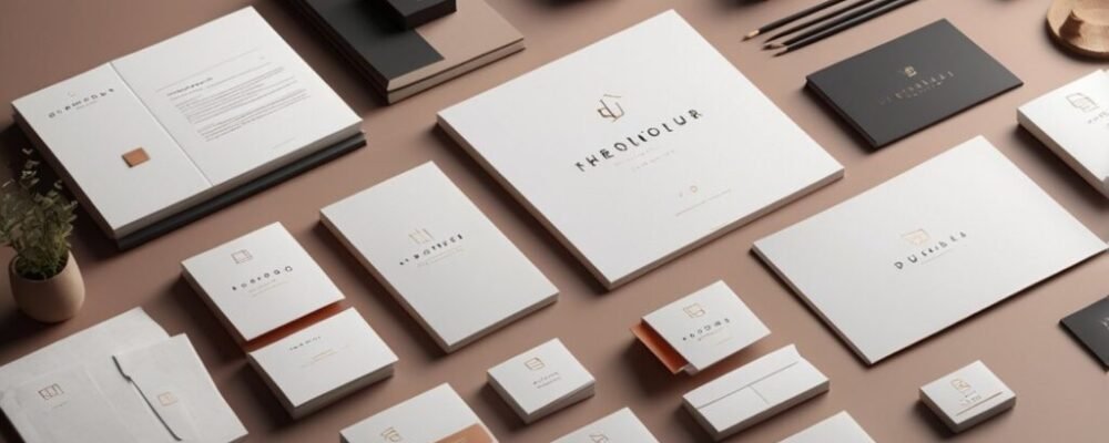 logo and brand identity design examples comparing logo vs full brand identity system