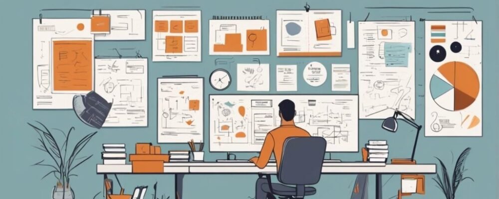 Startup founder planning branding assets and website design strategy