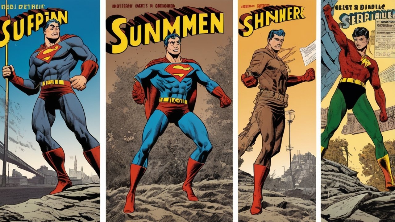 comic book cover sketching process step by step