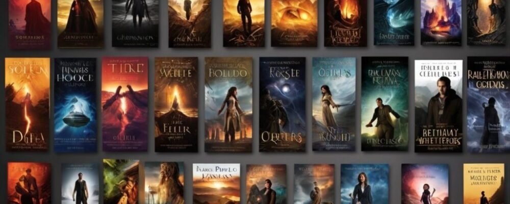 AI generated book cover designs futuristic style
