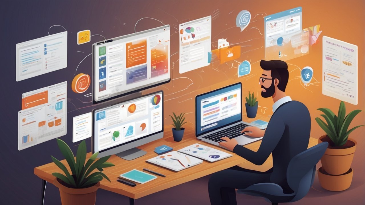 business owner comparing Fiverr social media manager services and pricing