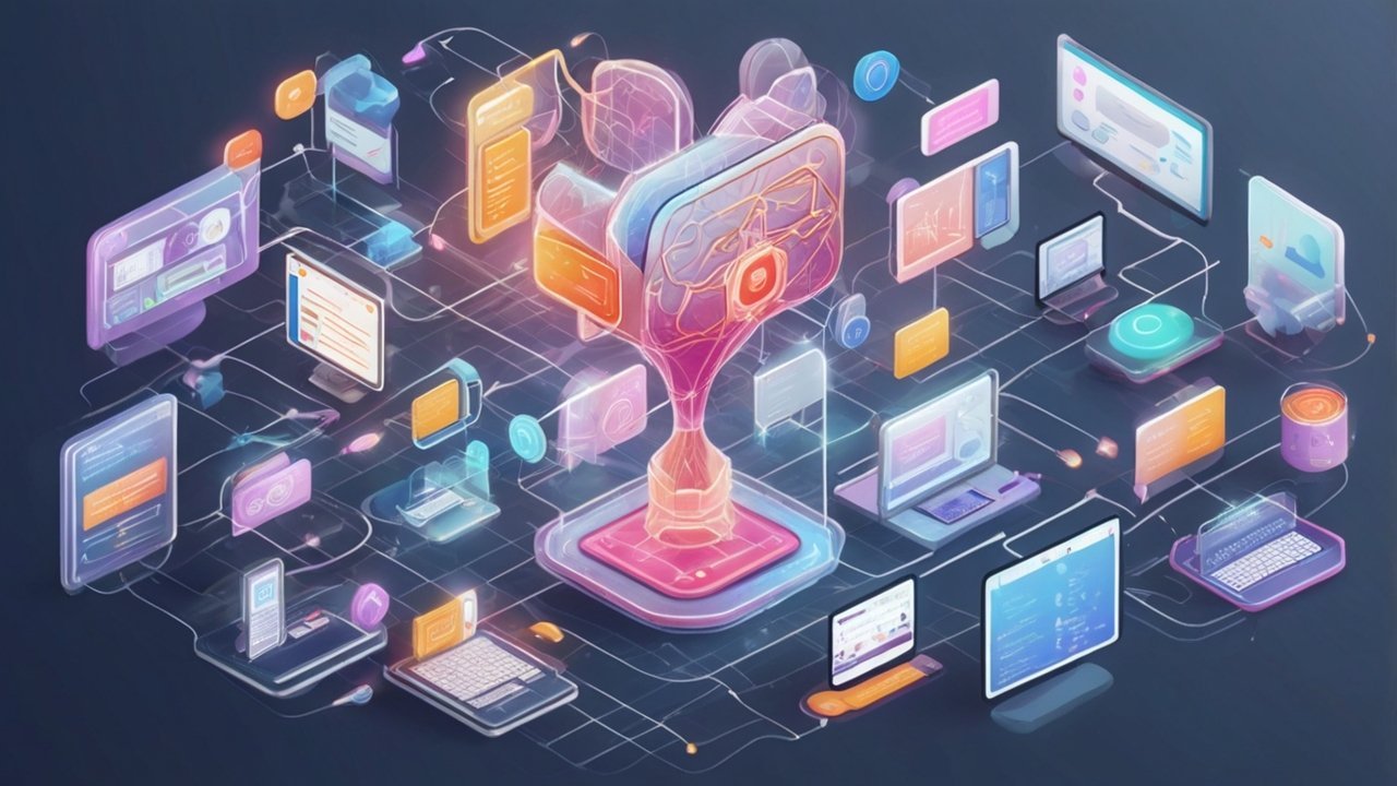 Business professional saving time using AI automation